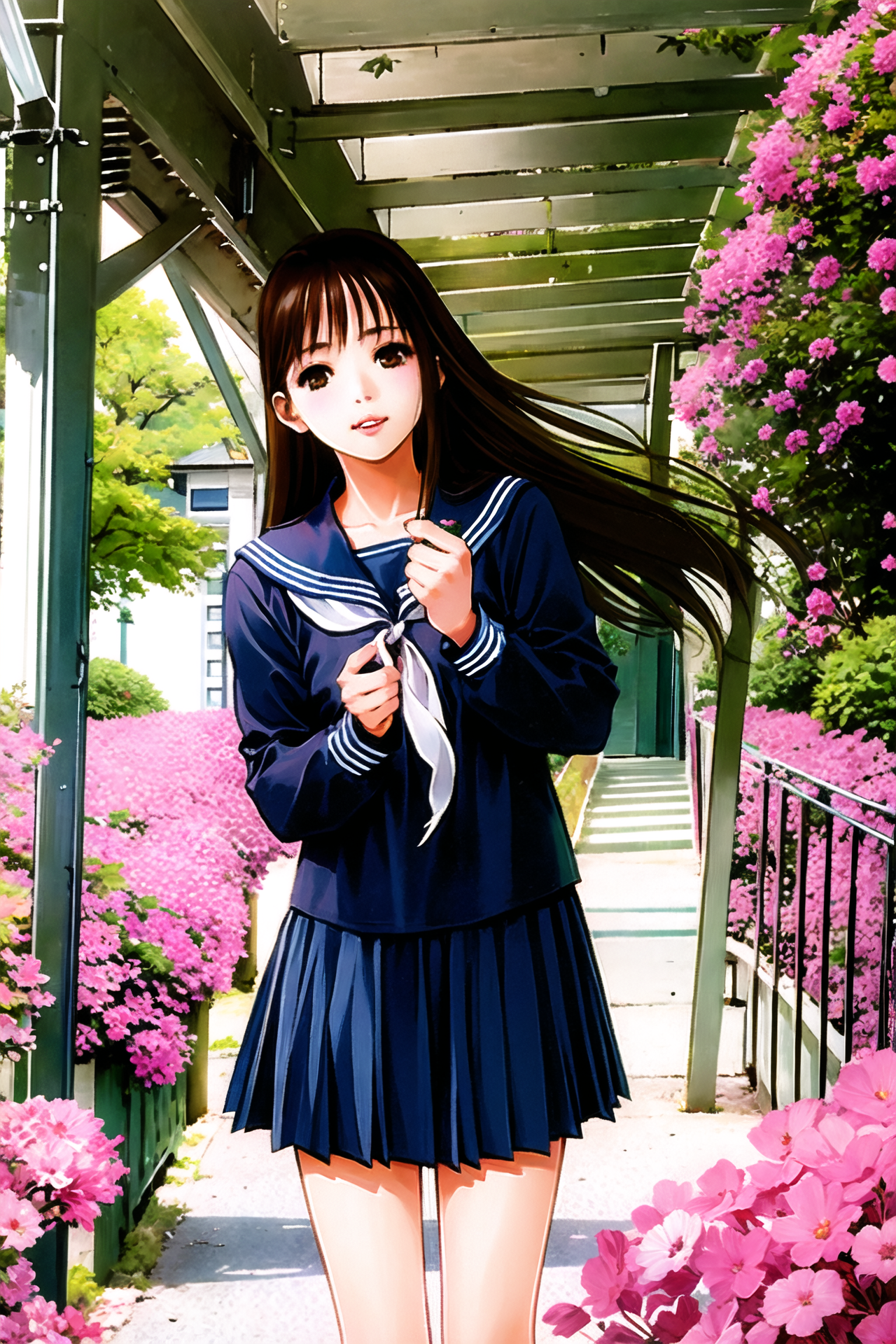 05197-2186575033-1girl, solo, school uniform, flower, serafuku, brown eyes, long hair, brown hair, lips,.png